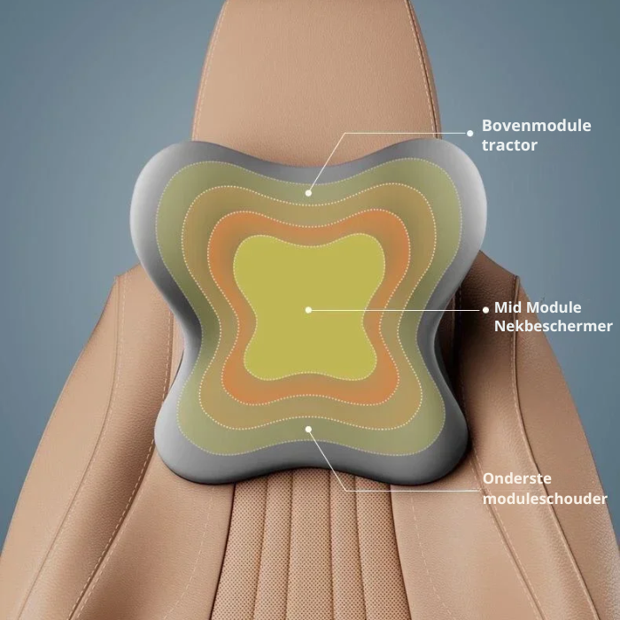 Auto Zittingsteun – Geheugenfoam – Ergonomische rugsteun – Geschikt voor Meeste Auto’s