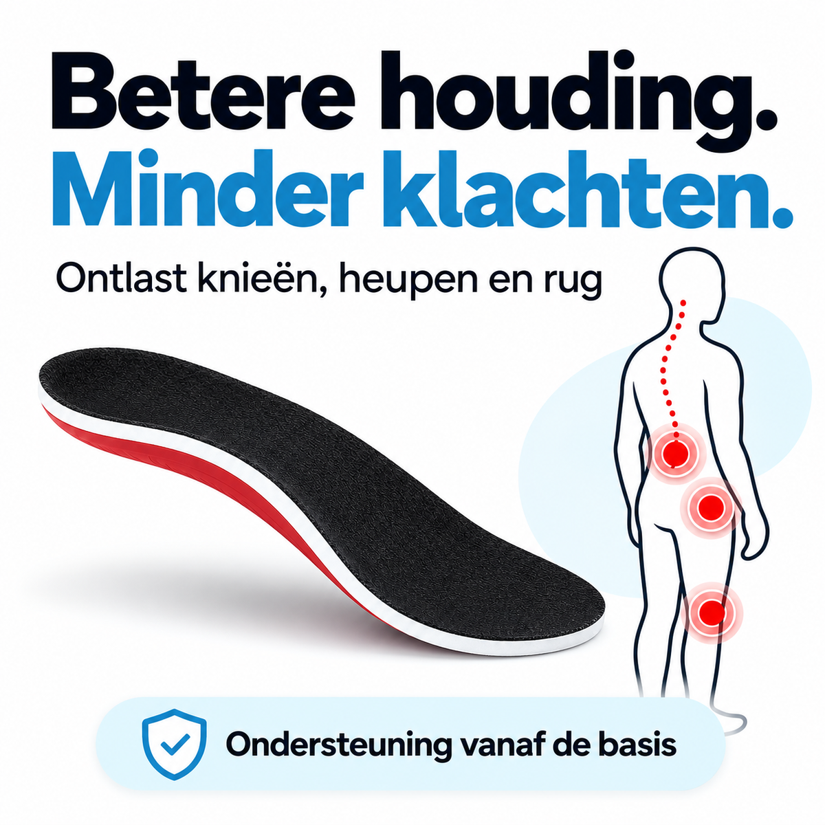 Fittershape ErgoSteg Zolen – versterkte voetboogondersteuning