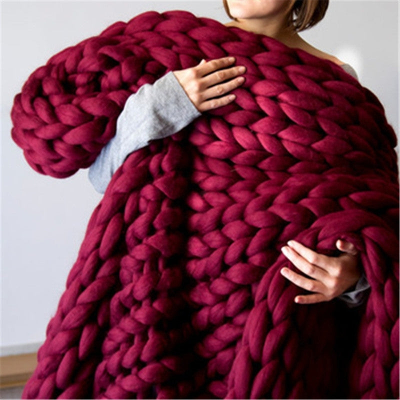 Chunky Deken – Breideken – Zacht materiaal – Voor op bed of bank