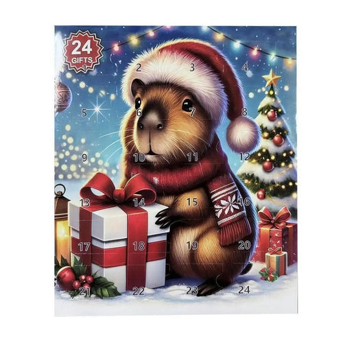 Kerst Adventskalender – 24 Cadeautjes – Schattige Cavia en Kerstdecoratie