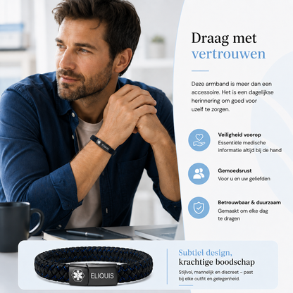Fittershape Eliquis Bracelet – medische alertheid voor bloedverdunners
