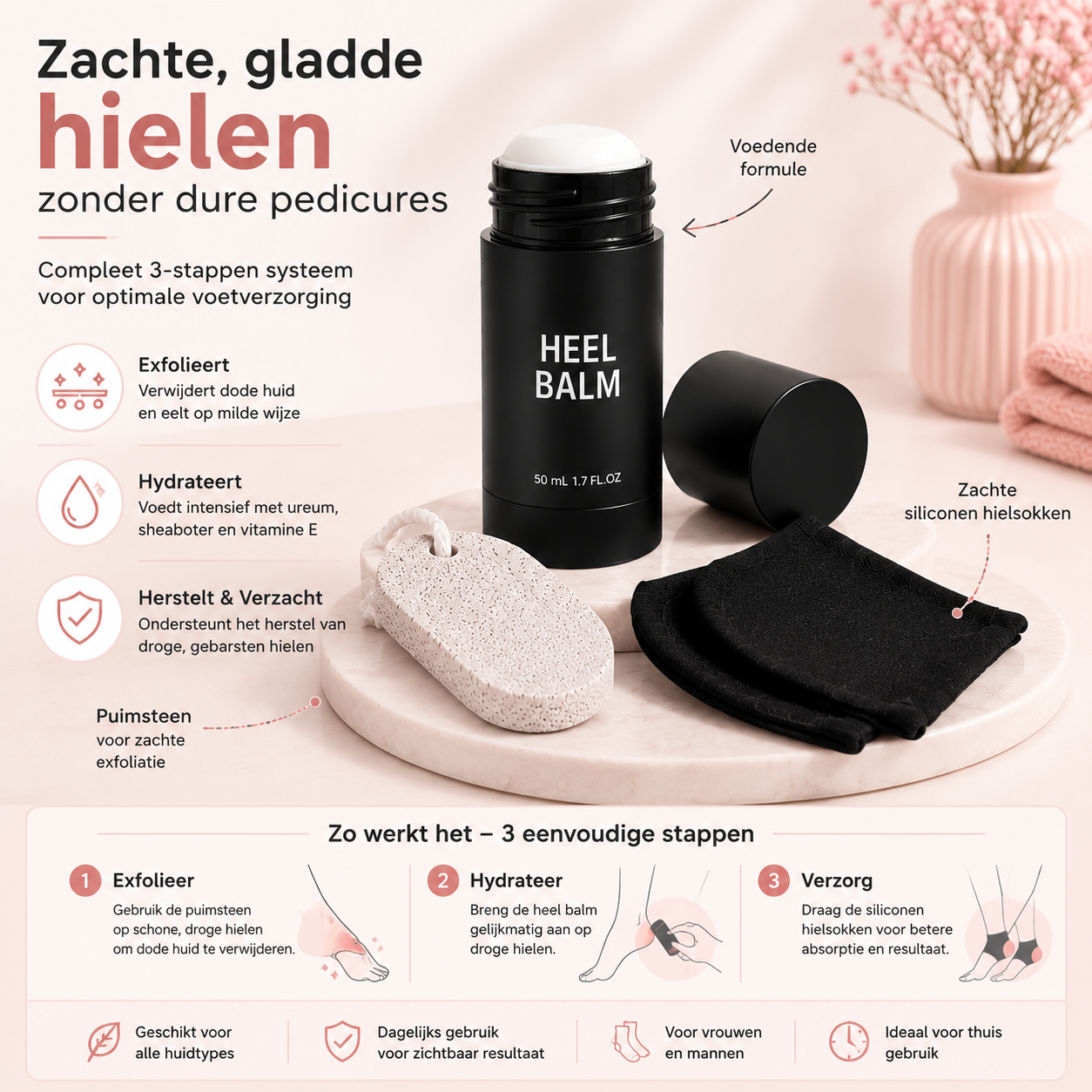 Fittershape Heel Care Kit – voor zachte, gerepareerde hielen