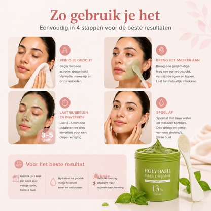Fittershape Holy Basil Bubble Mask – zuiverend & kalmerend