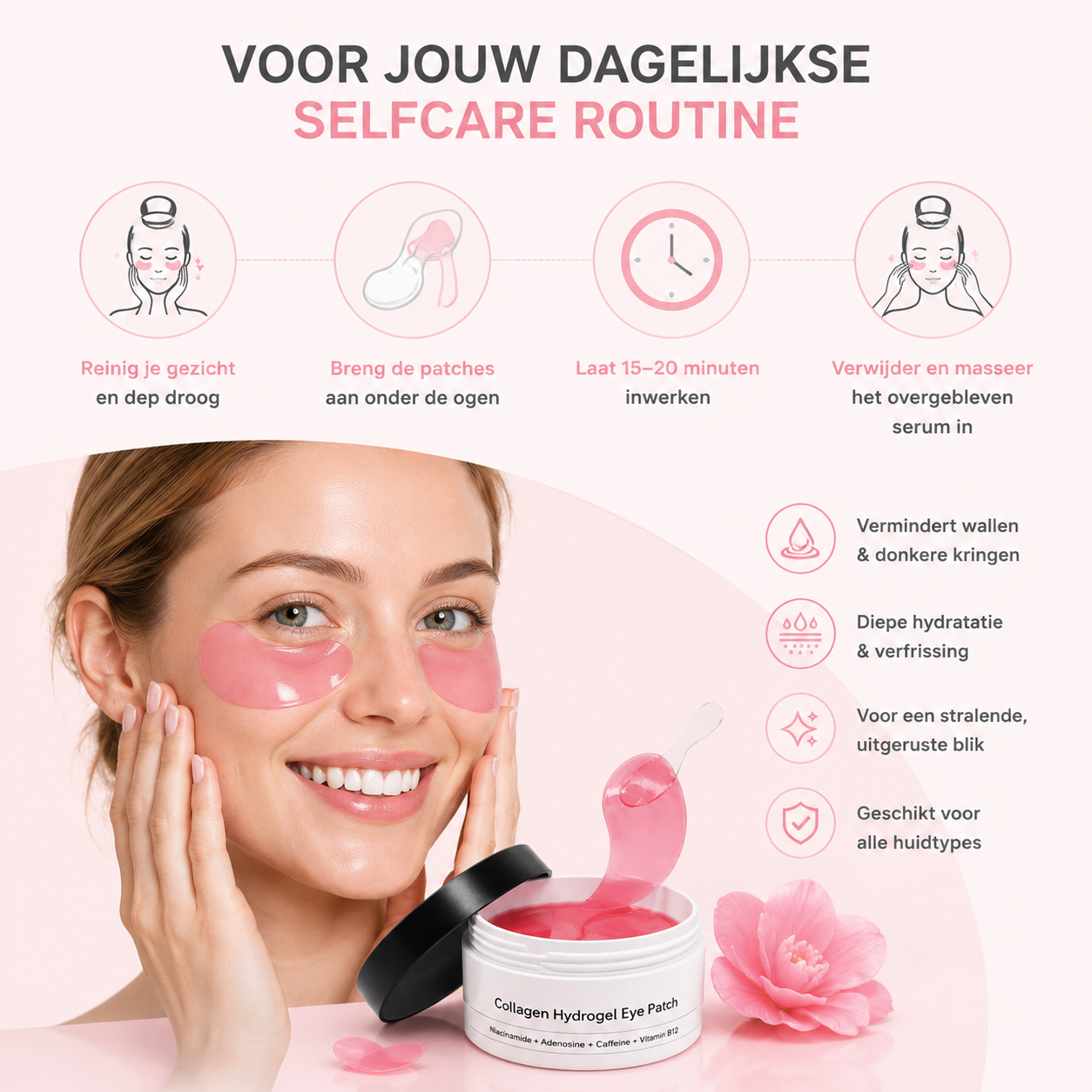 Fittershape Hydrogel Oogmaskers – tegen wallen & donkere kringen