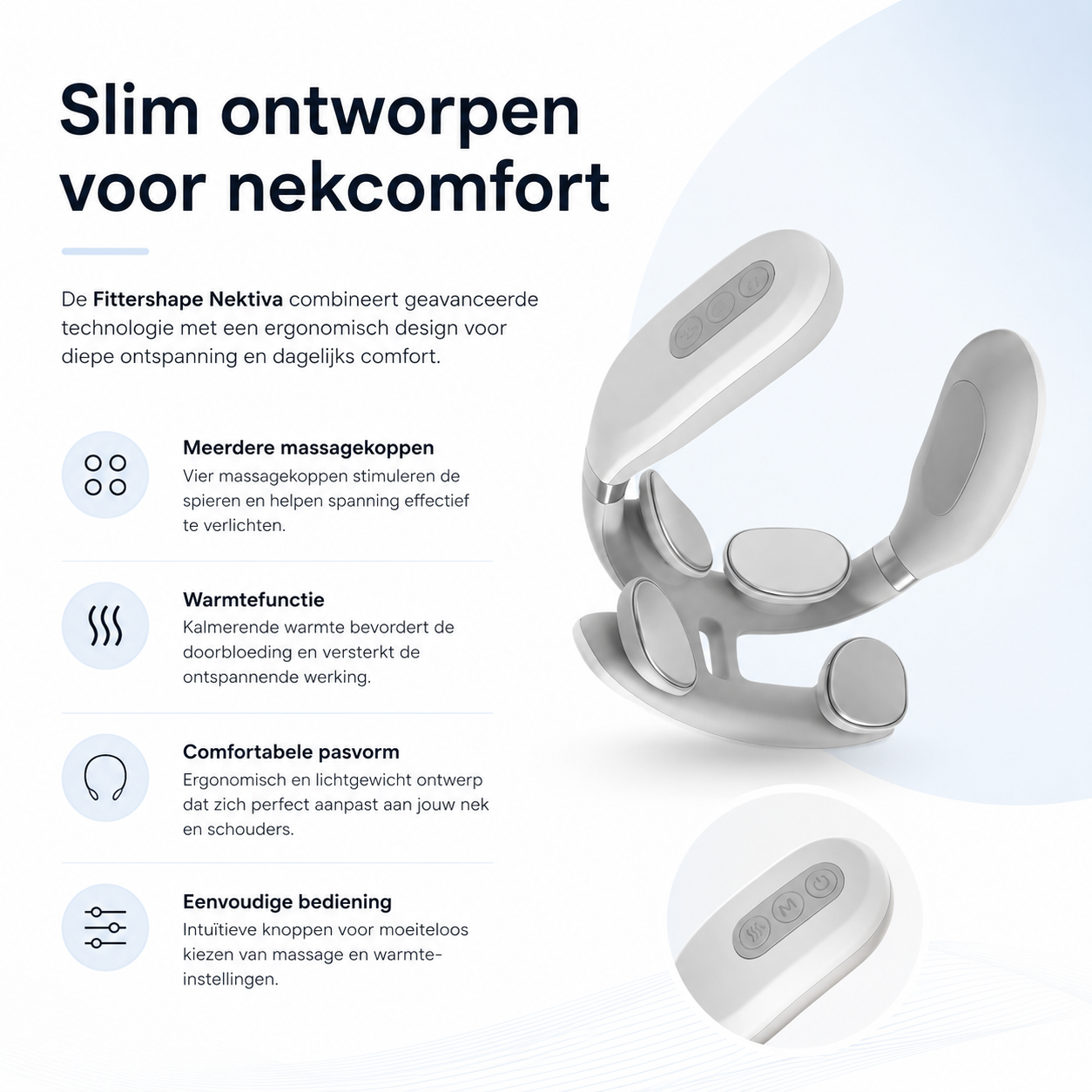 Fittershape Nektiva Nekmassager met warmte