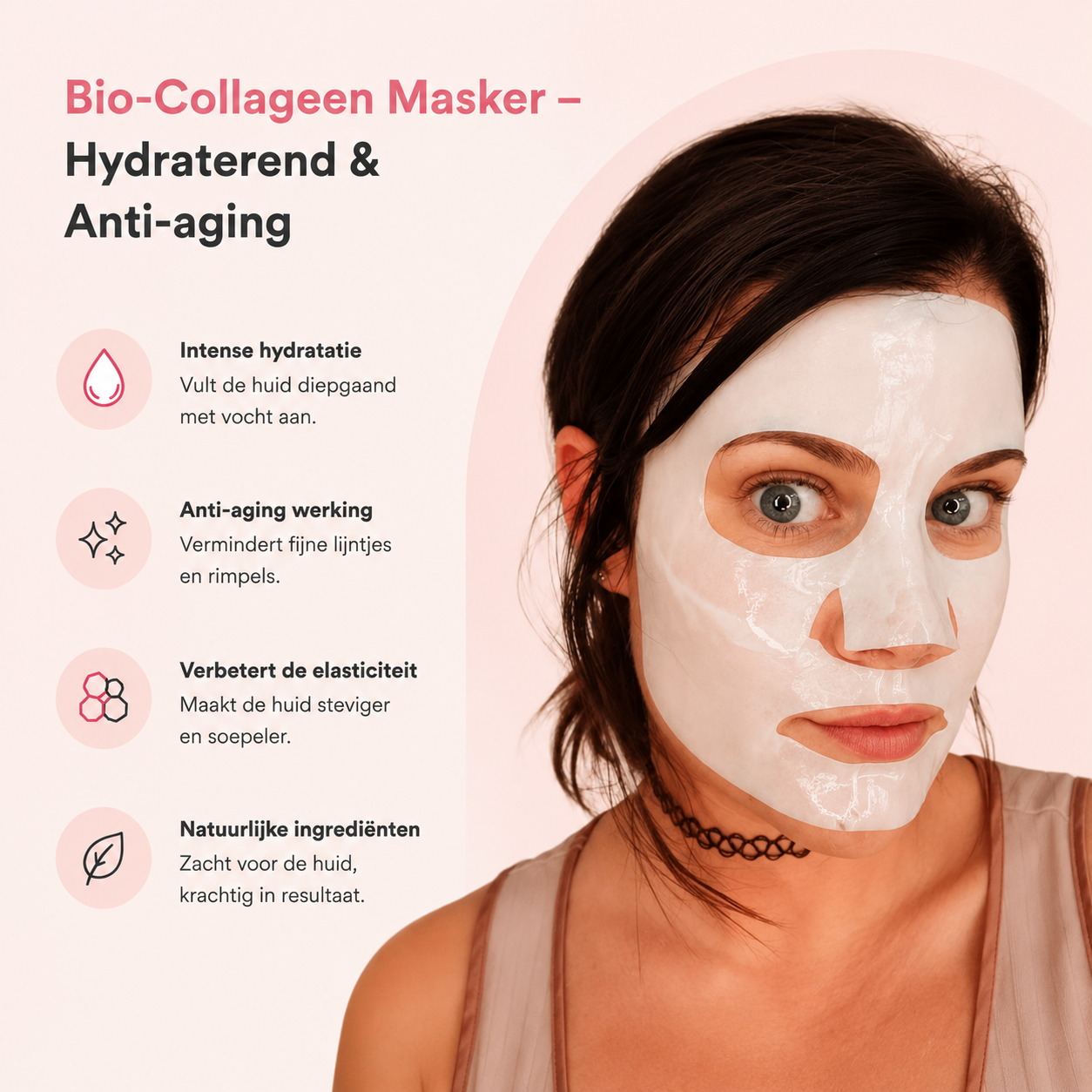 Fittershape Bio-Collagen Masker – hydraterend & anti-aging