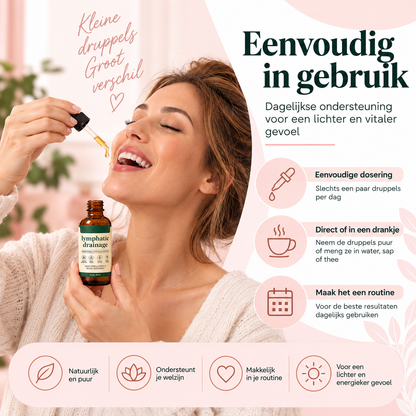 Fittershape Lymphatic Support Drops – voor lichtere benen & minder vocht