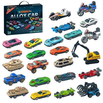Junior Racer Adventskalender - 24 Metalen Auto's, Trucks & Moto's