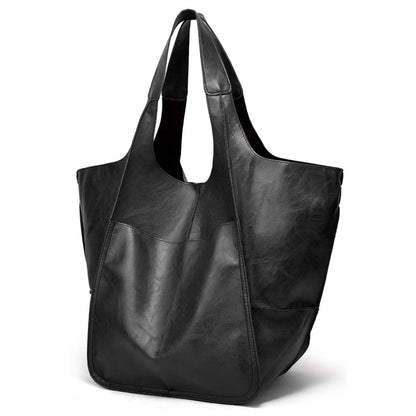 Vegan Leren Shopper – Ruim Ontwerp – Stevige Handvaten – Voor Dames