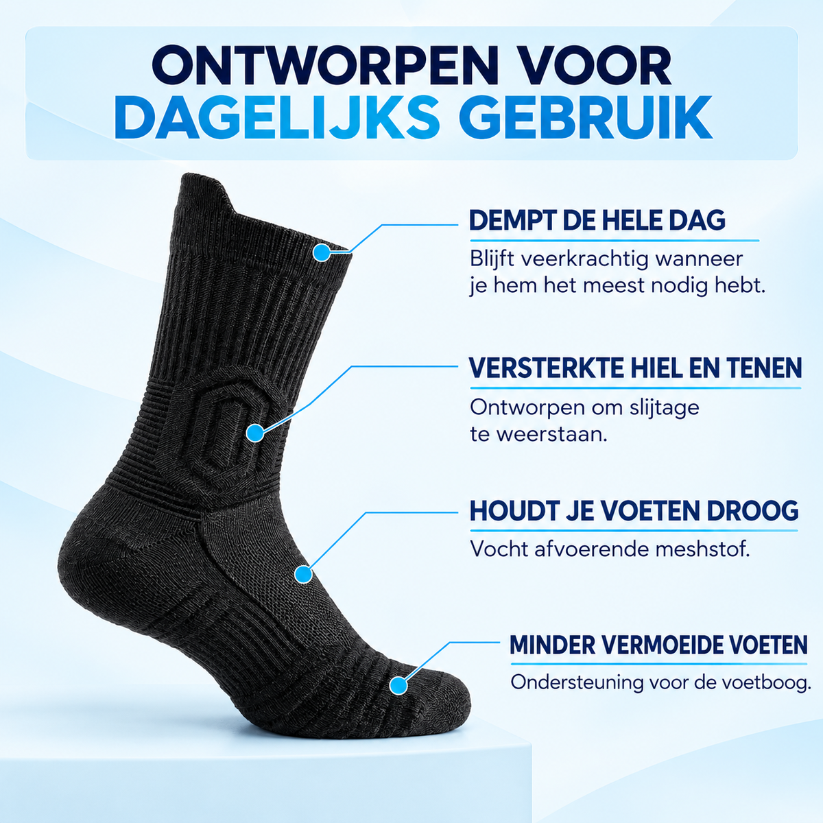 Fittershape Werksokken – demping voor harde vloeren