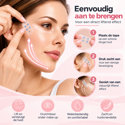 Fittershape V-Face Lifting Tape – onzichtbaar & waterbestendig