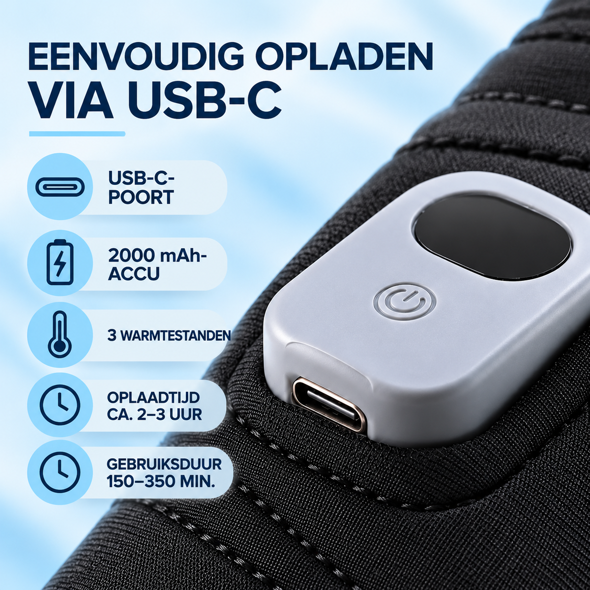 Fittershape Draagbare Verwarmde Handschoenen – draadloos & oplaadbaar
