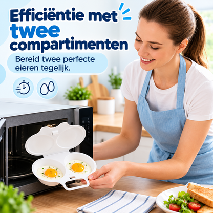 Fittershape Microwave Egg Poacher – met deksel & handgreep
