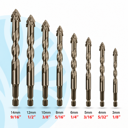 Fittershape Four-Blade Serrated Drill Bit – 4 maten set