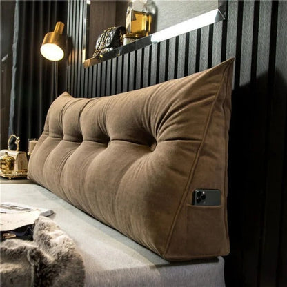 Lange Rugsteunkussen – Zachte Stof – Ondersteuning voor Rug – Voor Bed of Bank