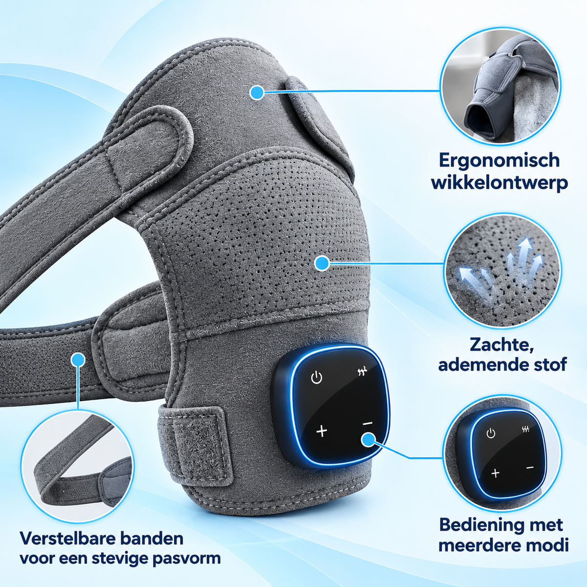 Fittershape AxelKomfort Schoudermassager – warmte, compressie & vibratie