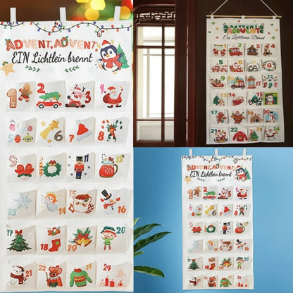 Kerst Adventskalender – 24 Zakjes – Feestelijk Ontwerp