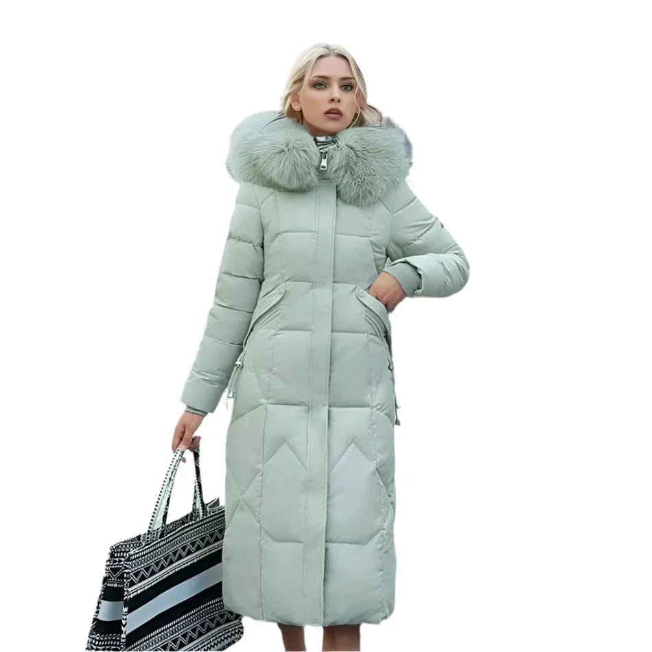 Winterjas voor dames – Gevoerd – Afneembare bontkraag – Voor koud weer