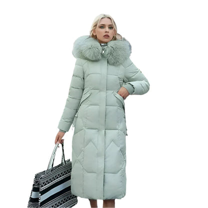 Winterjas voor dames – Gevoerd – Afneembare bontkraag – Voor koud weer