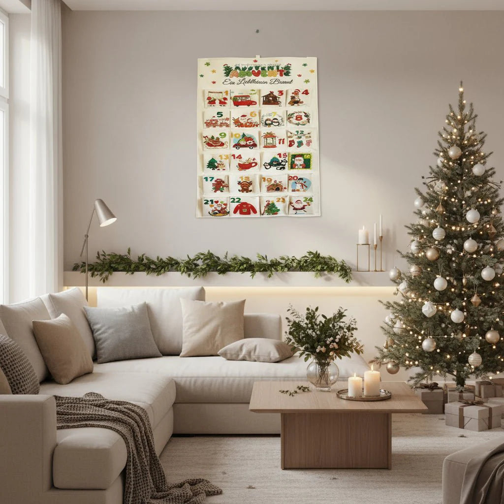 Kerst Adventskalender – 24 Zakjes – Feestelijk Ontwerp