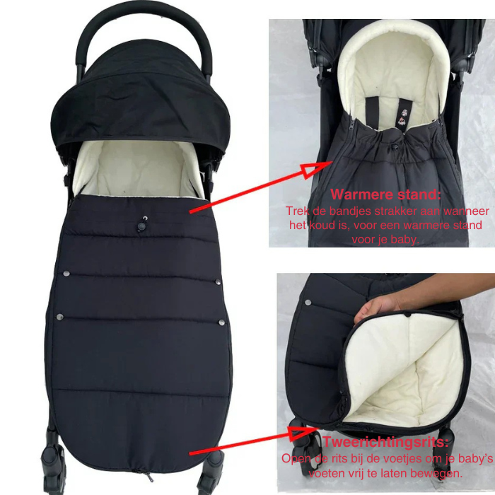 SnuggleRide Voetenzak - Warme en Comfortabele Kinderwagenzak