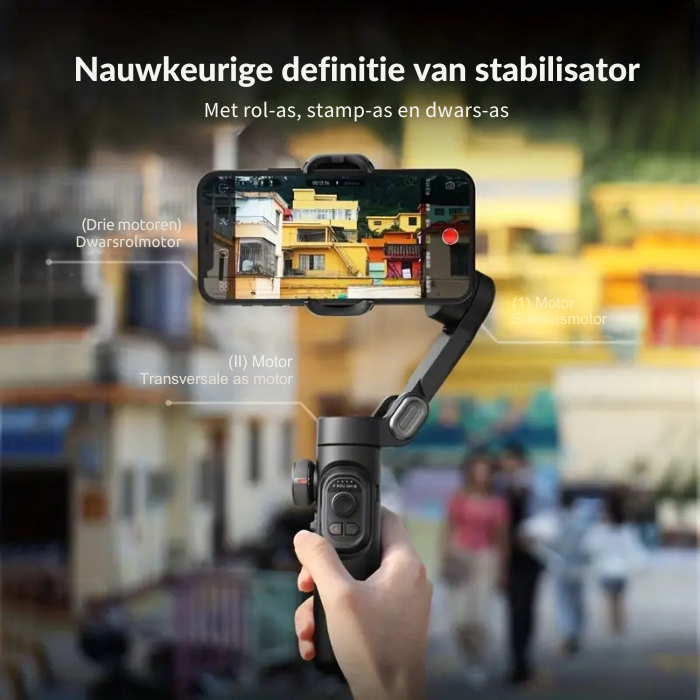 SmartPro Handheld Gimbal - Vouwbare Stabilizer voor iPhone en Android