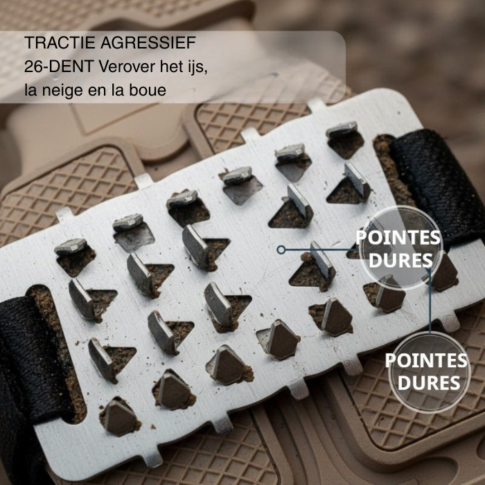 IceGrip 26-Punts Steigeisen - Antislip Schoeisel met Spikes