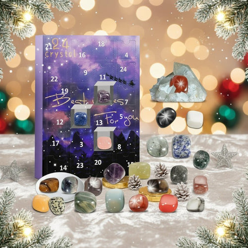 Kerst Adventskalender – 24 Kristallen – Perfect Cadeau voor Iedereen
