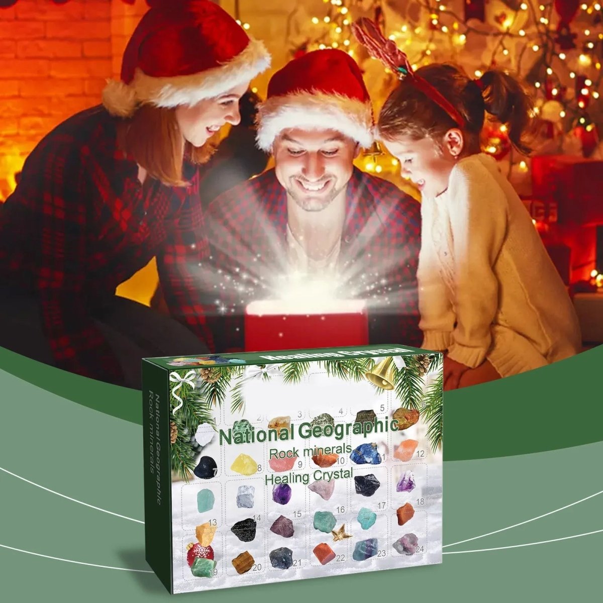 Kerst Adventskalender – 24 Kristallen – Perfect Cadeau voor Iedereen