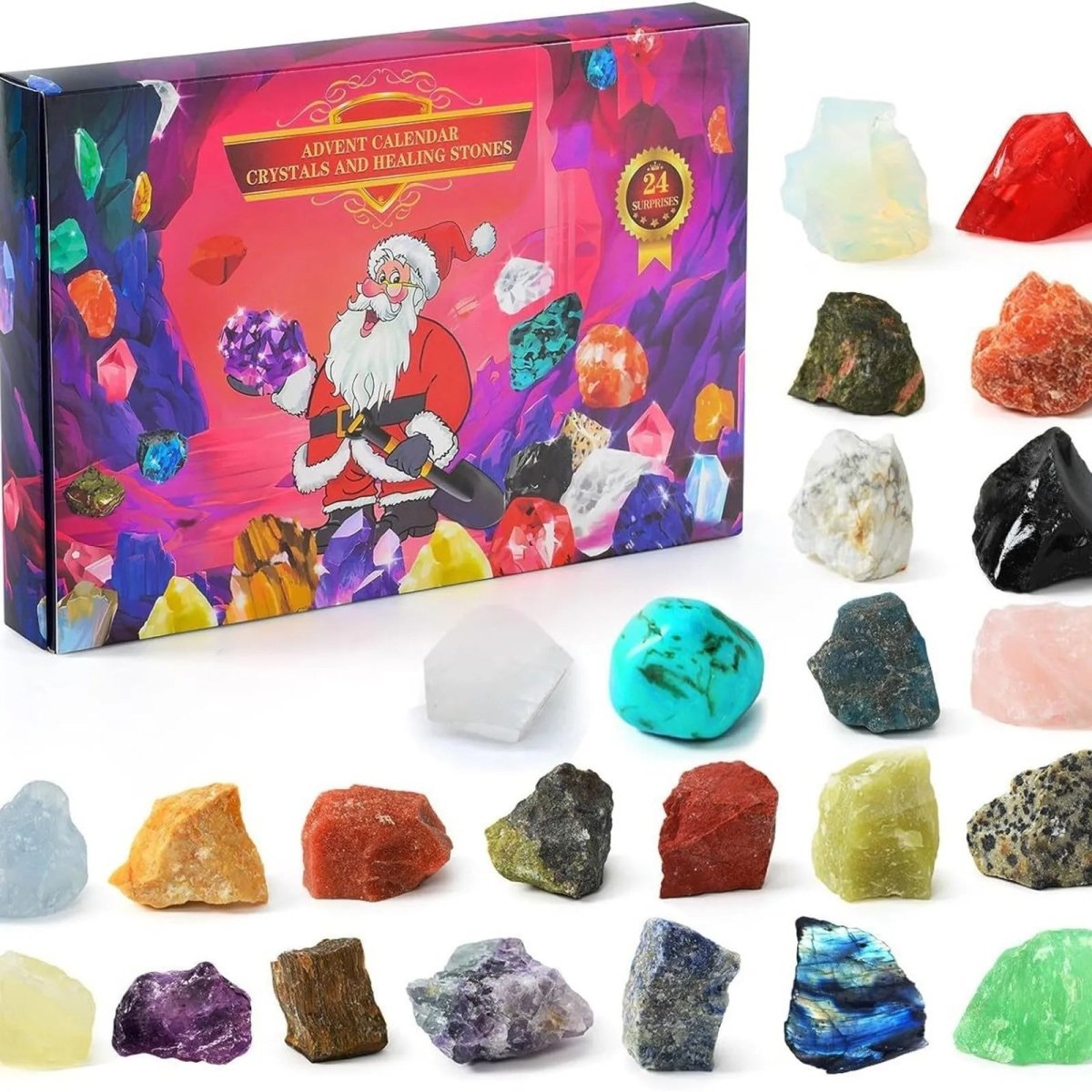 Kerst Adventskalender – 24 Kristallen – Perfect Cadeau voor Iedereen