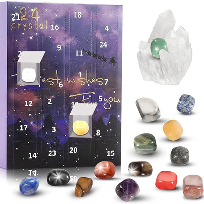 Kerst Adventskalender – 24 Kristallen – Perfect Cadeau voor Iedereen