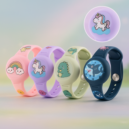 GPS Armband voor Kinderen – Veiligheidsarmband – Met Leuke Dierenillustraties