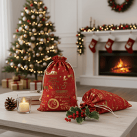 Kerstman zakken (2 stuks)