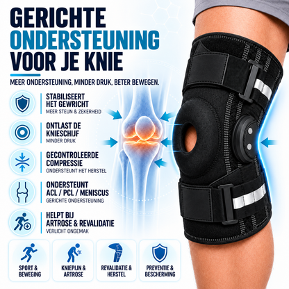Fittershape Hinged Kniebrace – met zijstabilisatoren