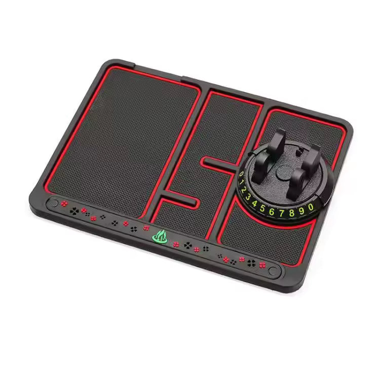 Auto dashboard organizer met telefoonhouder – antislip mat – voor opslag en telefoonplaatsing