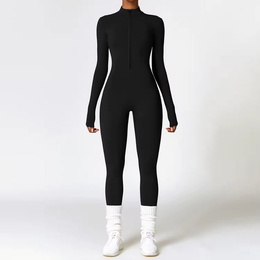Fitness Jumpsuit – Zip Up – Stretch – Voor Vrouwen