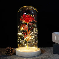 Rood Gouden Steel Licht Eiken