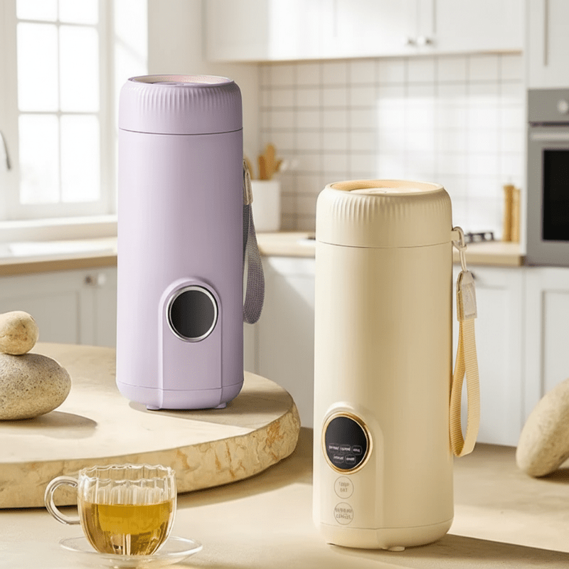 Elektrische Thermosfles – Draagbaar en Stijlvol – Voor Thee of Koffie