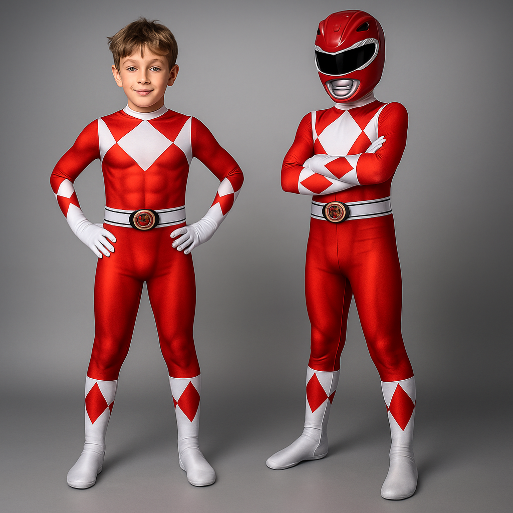 Power Rangers Kostuums – Polyester – Voor Halloween & Feesten