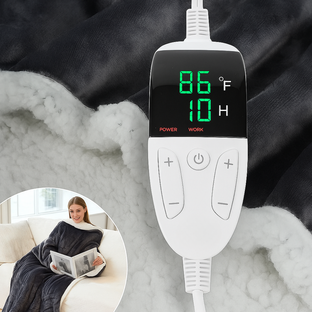 Elektrische Heizdeken – Fleece – Verstelbare Warmte – Voor Thuisgebruik