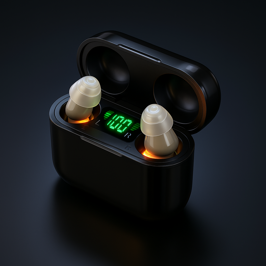 Draadloze Oordopjes – Digitale Display – Geluidsisolatie en Oplaadbaar