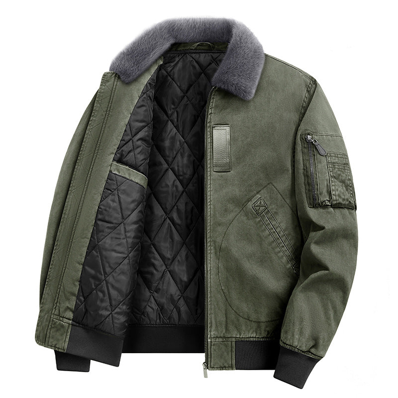 Heren Bomberjack – Warme Voering – Met Zakken – Voor Koude Dagen