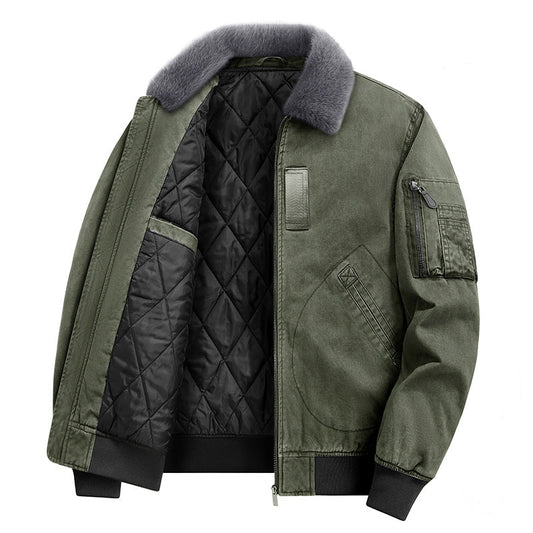 Heren Bomberjack – Warme Voering – Met Zakken – Voor Koude Dagen