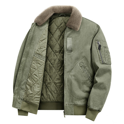 Heren Bomberjack – Warme Voering – Met Zakken – Voor Koude Dagen