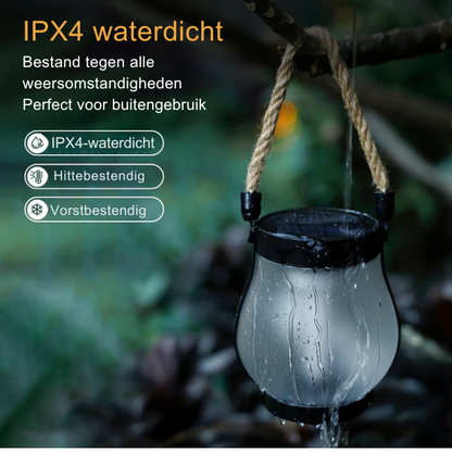 Zonne-energie lantaarn – Vlam effect – Waterdicht – Voor tuin & terras