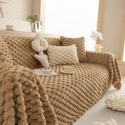 bankhoes zachte stof – luxe boltextuur – voor bank of fauteuil