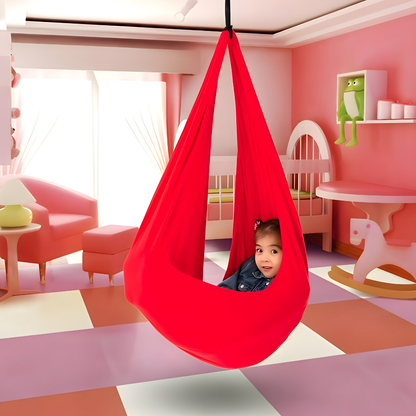 Kinderschommel – Indoor Hangstoel – Zachte Stoffen Schommel voor Kinderen