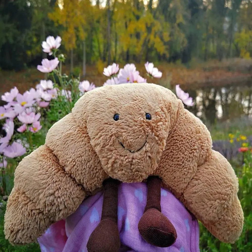 Croissant Knuffel – Zacht en Schattig – Voor Kinderen en Volwassenen