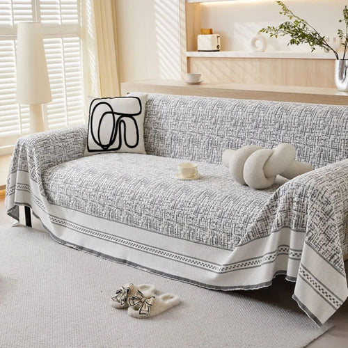 bankhoes – comfortabele stof – voor bank of fauteuil