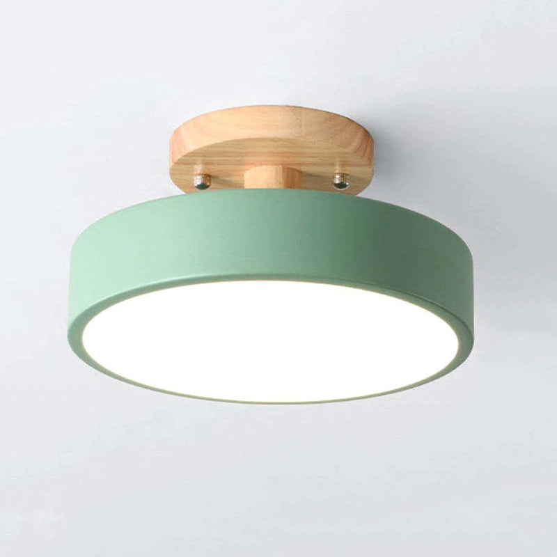 Plafondlamp – Houten Afwerking – Modern en Sfeervol
